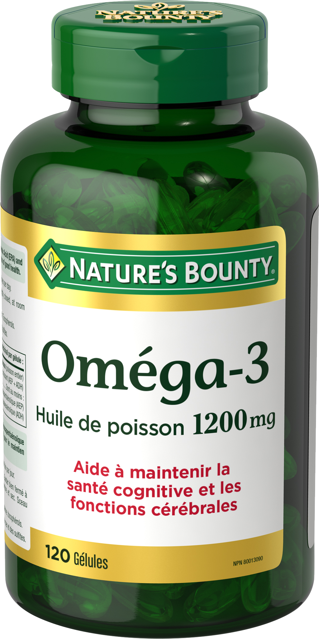 Oméga-3 Huile de Poisson 1200 mg 120 Gélules