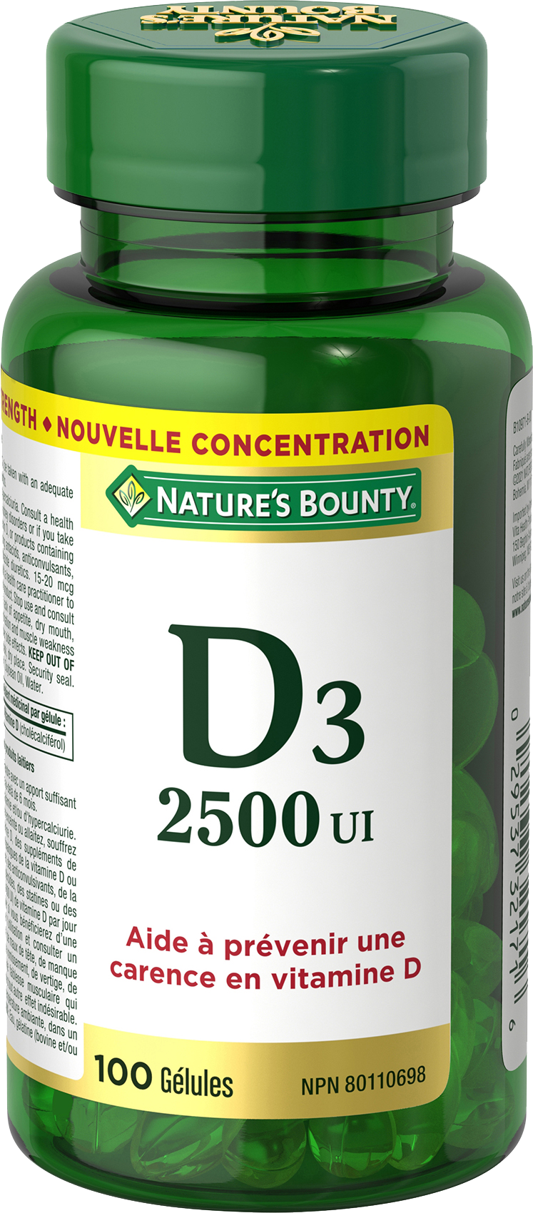 Vitamin D3 2500 IU 100 FR