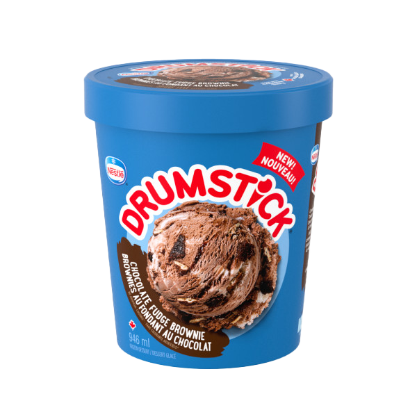 Drumstick Chocolate Fudge Brownie Tub