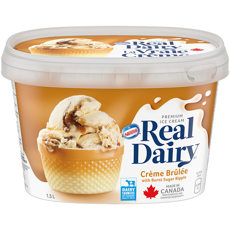 real dairy creme brulee pack