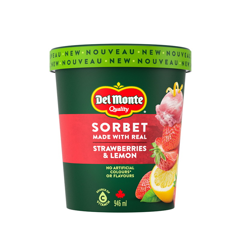 Del Monte strawberry and lemon tub