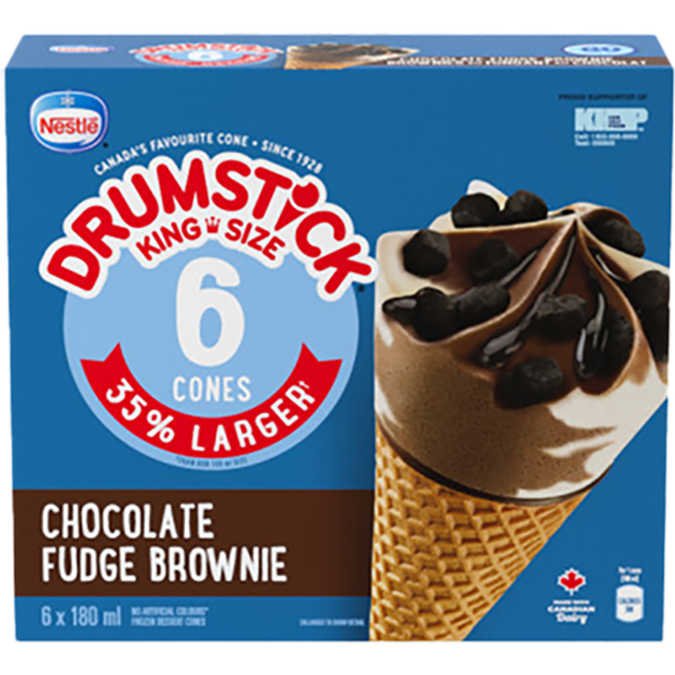 drumstick chockolate fudge brownie king cones