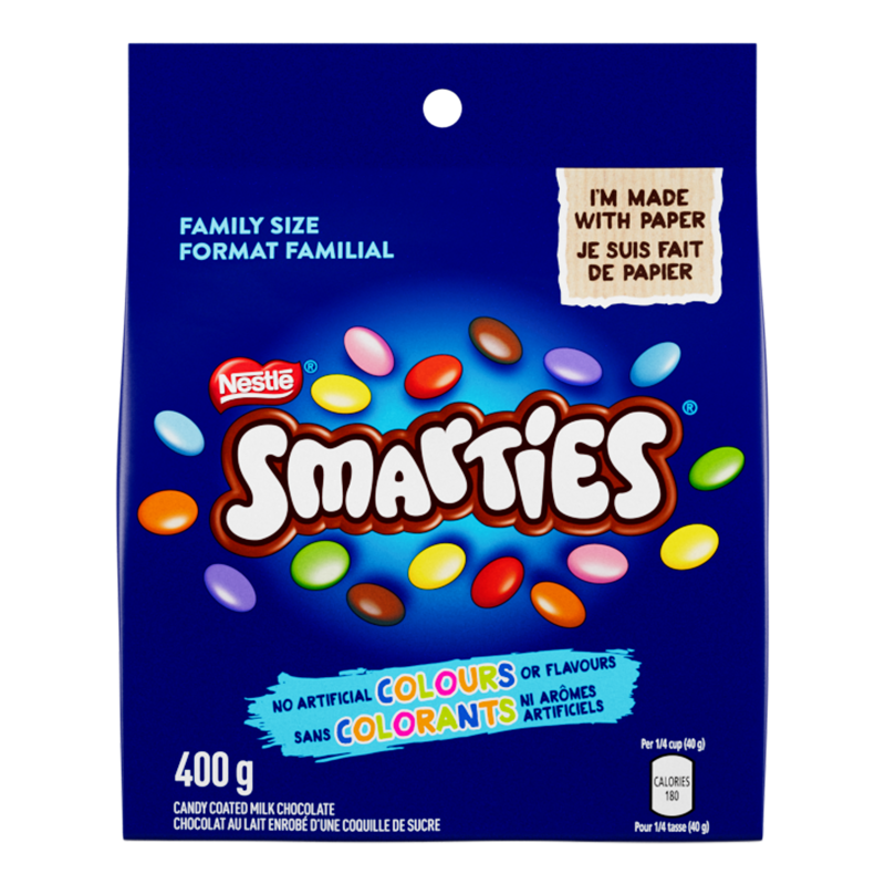 SMARTIES candy coated milk chocolate Family Pouch 400 g