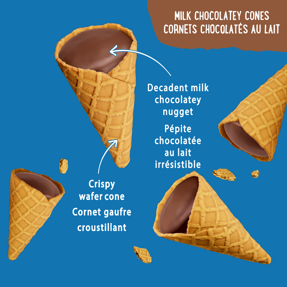 Drumstick Bites Milk Chocolatey Cones