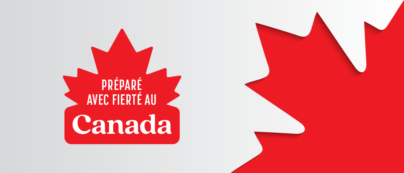 Prepared in Canada banner with the maple leaf
