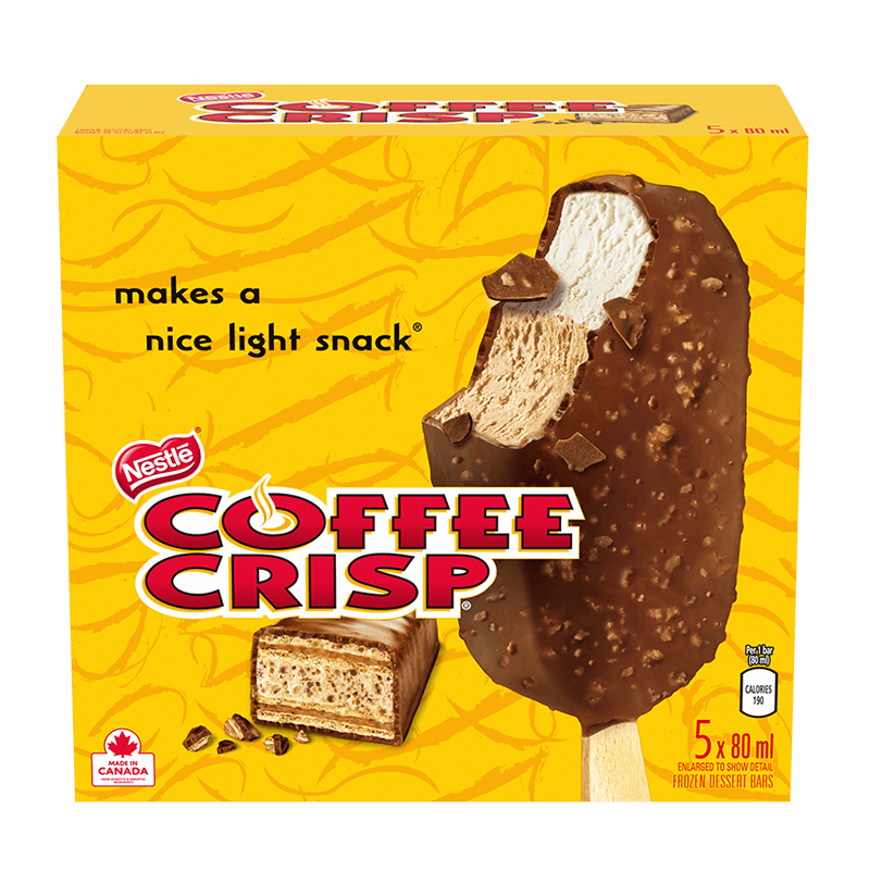 coffee crisp frozen dessert bars pack