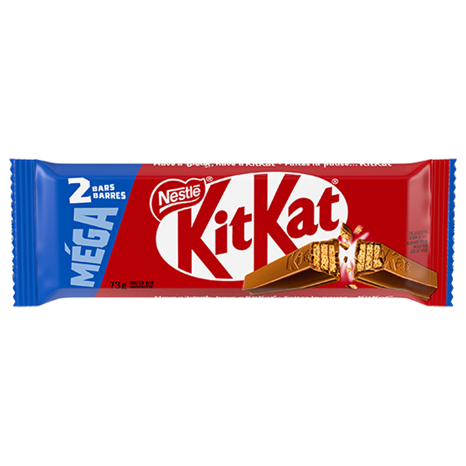 KIT KAT Chocolate Bar, 73 grams.