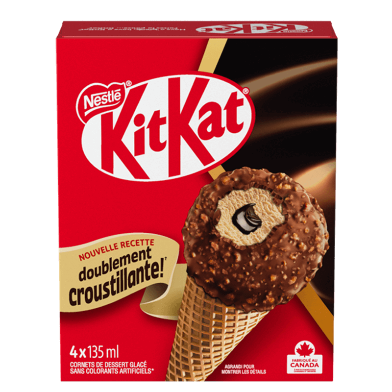 kitkat double crunch cone french box