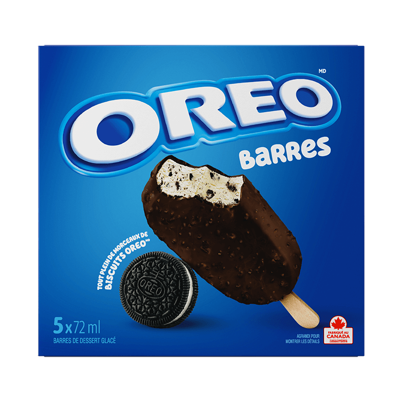 oreo barres glace pack