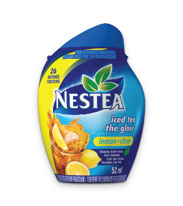 Title text placeholder NESFRUTA Lemon, Naturally Flavoured Liquid Water Enhancer, 52ml makes 26 servings.