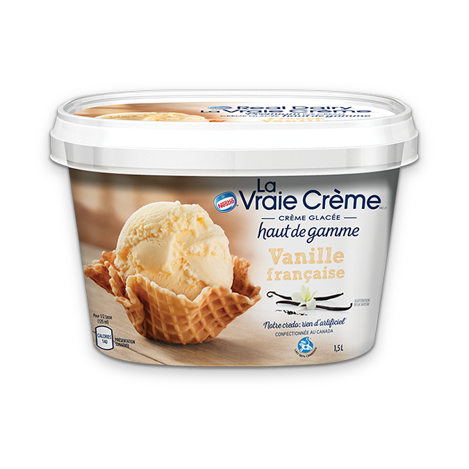 Crème glacée LA VRAIE CRÈME Vanille française