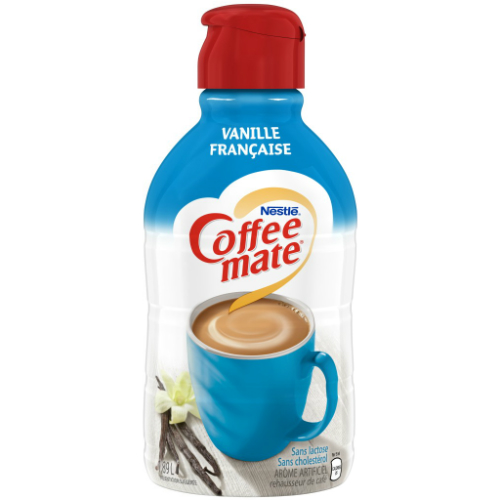 Title text placeholder COFFEE-MATE Vanille française, 1,89 litre.