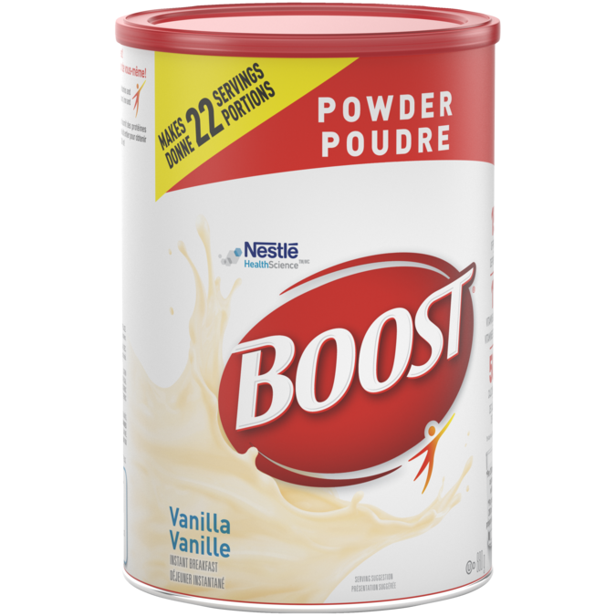 BOOST Vanille en poudre, 880 grammes.