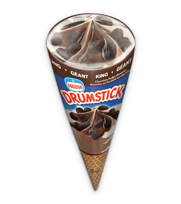 DRUMSTICK King Brownie au fudge au chocolat, 180 ml