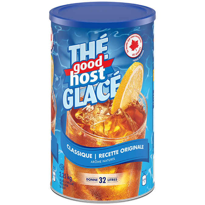 GOOD HOST, Thé glacé classique. 2,35 kg donne 32 L.