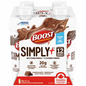 Boost Simply + chocolate Packaging