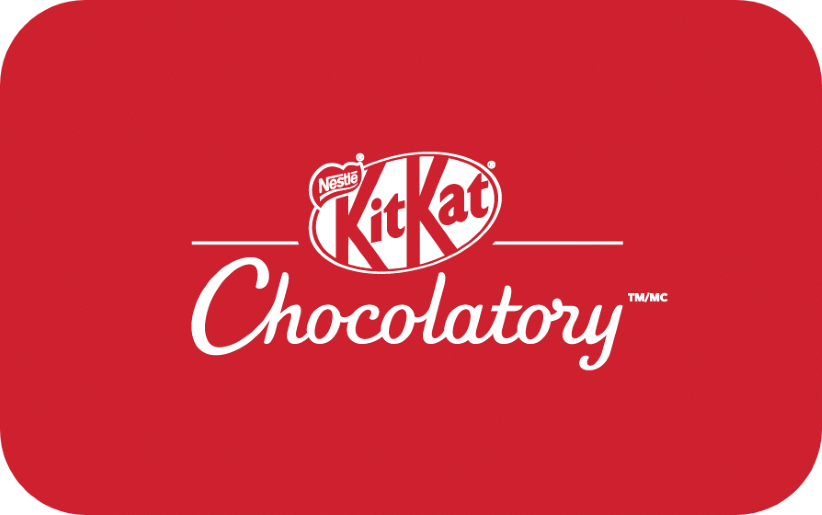 Title text placeholder KITKAT Chocolatory E-gift card. Give the gift of choice with a KITKAT Chocolatory E-gift card.