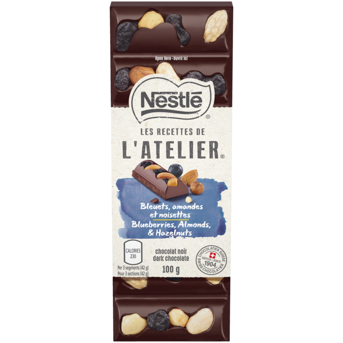 L'ATELIER chocolat blond noisettes amandes - Nestlé