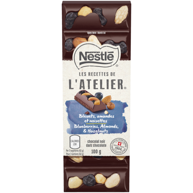 L'ATELIER chocolat blond noisettes amandes - Nestlé