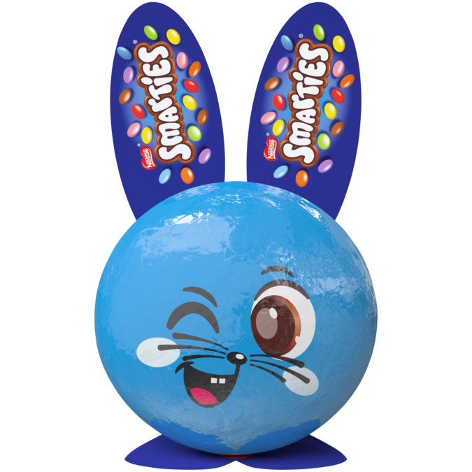 Title text placeholder SMARTIES Chocolates Easter Mini Bunny package design