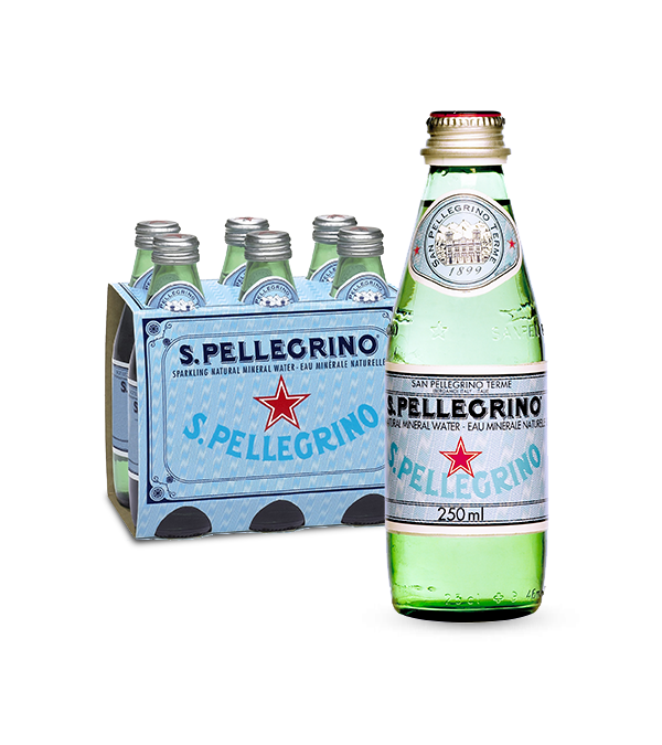 San Pellegrino Eau Minérale Naturelle Bouteilles En Verre De 250 Ml