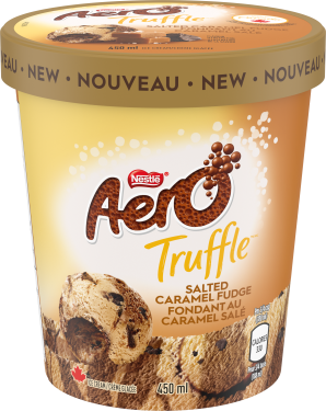 AERO Truffle Salted Caramel Ice Cream Tub 450 ml