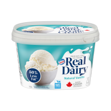 REAL DAIRY 50% Less Fat Natural Vanilla copy