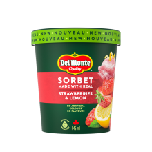 Del Monte strawberry and lemon tub