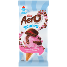 Aero chocolate bar scoops