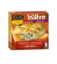 STOUFFERS Bistro Crustini Poulet Alfredo, 2 portions de 128 grammes