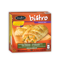 STOUFFER'S BISTRO Crustini Poulet, brocoli et cheddar, 256 grammes.