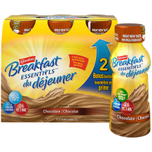 ESSENTIELS DU PETIT DÉJEUNER DE CARNATION Chocolat, multipack, 6 x 237ml.