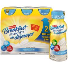 BREAKFAST CARNATION ESSENTIELS Vanille, pack de 6 bouteilles