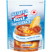 Thé glacé GOODHOST avec moins de sucre, 715 grammes.