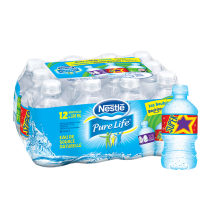Nestlé® Pure Life® Eau de Source Naturelle, Bouteille en Plastique de 500  ml
