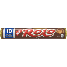 ROLO Jumbo, 10 morceaux de chocolat lisse et caramel à partager, 90 grammes.