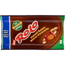 Lot de 68 grammes de beurre d'arachide au chocolat ROLO.