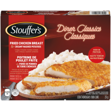 Poitrine de poulet frite STOUFFER'S Diner Classics, 251 grammes.