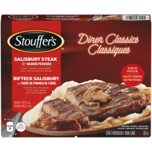 STOUFFERS, Diner Classics Salisbury Steak, 282 grammes.