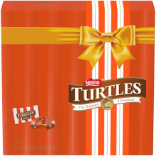TURTLES, coffret cadeau classique des fêtes au chocolat, 150 grammes.