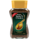 Café décaféiné NESCAFÉ Taster's Choice, 100 grammes.