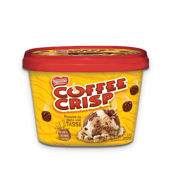 Title text placeholder COFFEE CRISP Ice Cream, 1.5 Liter.