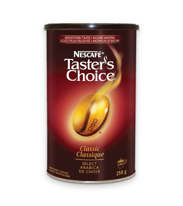Title text placeholder Café instantané classique NESCAFÉ Taster's Choice, 250 grammes.