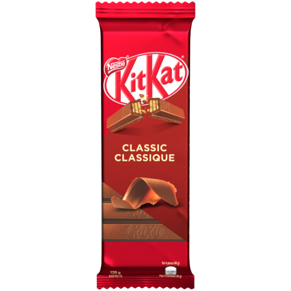 Title text placeholder KIT KAT Classic Wafer Chocolate Bar, 120 grams.