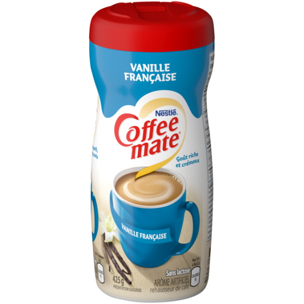 Title text placeholder COFFEE-MATE Vanille française, 425 grammes.