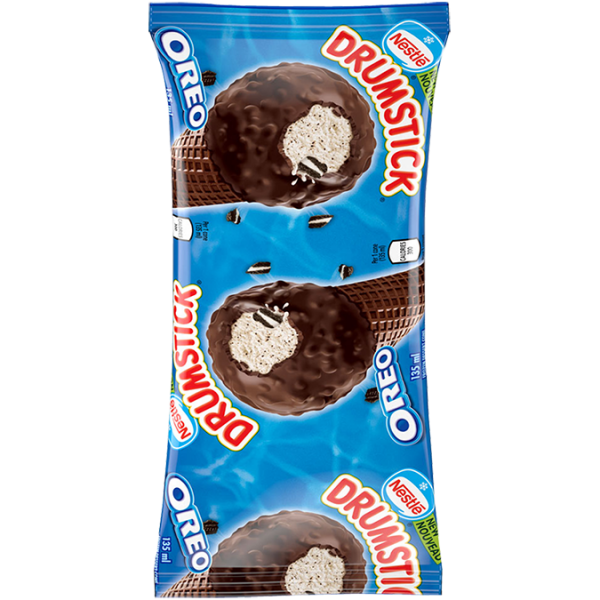Title text placeholder OREO DRUMSTICK Frozen Desert Cone, 135 ml.