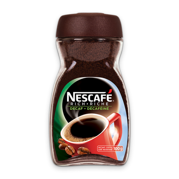 Title text placeholder Café instantané NESCAFÉ Rich Decaf, 100 grammes.