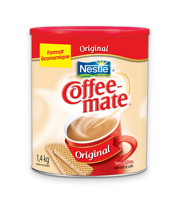 Title text placeholder COFFEE-MATE 50% moins de gras, 1,4 kg.