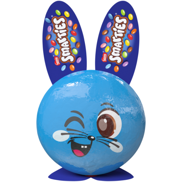 Title text placeholder SMARTIES Chocolates Easter Mini Bunny package design