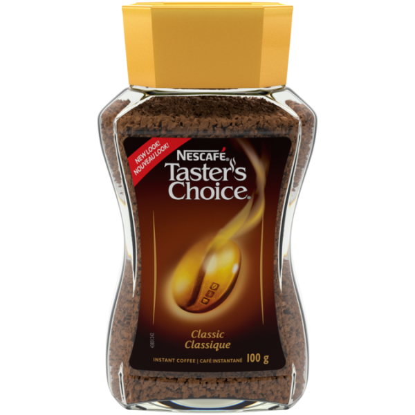 Title text placeholder NESCAFÉ Taster's Choice Classic Instant Coffee, 100 grams.